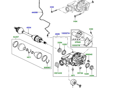 Rear Axel Components