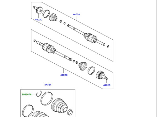 Rear Axel Driveshaft