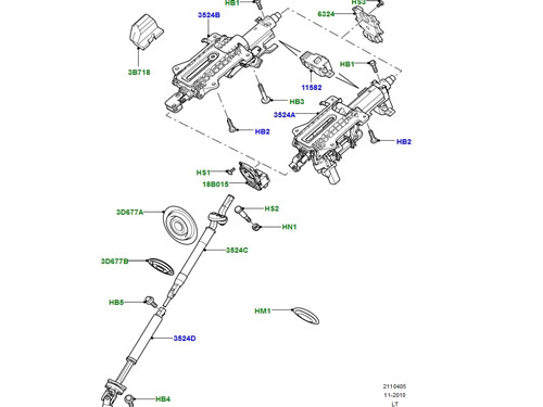 Steering Column & Gear Shifter